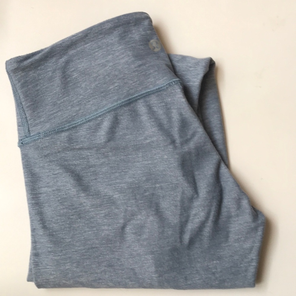 light blue LULULEMON leggings / long full length